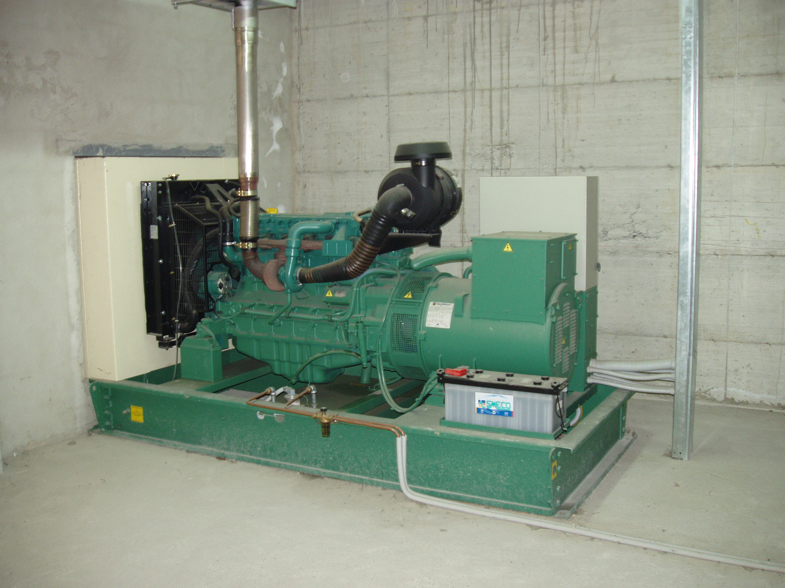 WA, gruppo elettrogeno e locale pompe